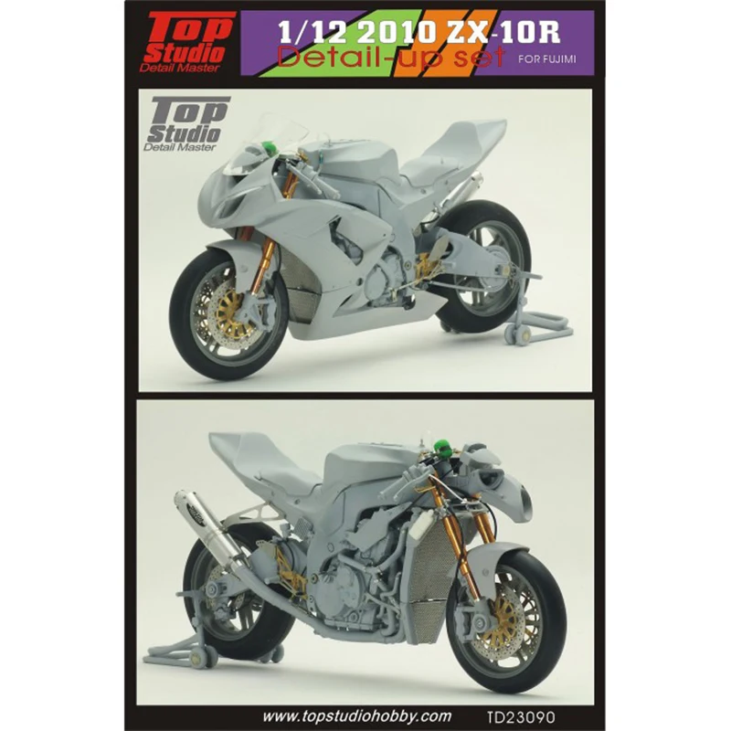

Top Studio TD23090 1/12 2010 ZX-10R Detail-Up Set For Fujimi Model Car Modifications Hand Made Model Set