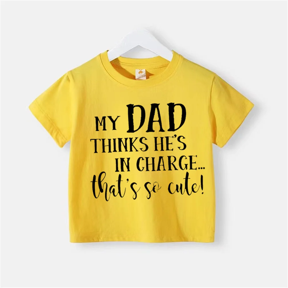 Хлопковая футболка унисекс с короткими рукавами и мультяшным принтом для детей