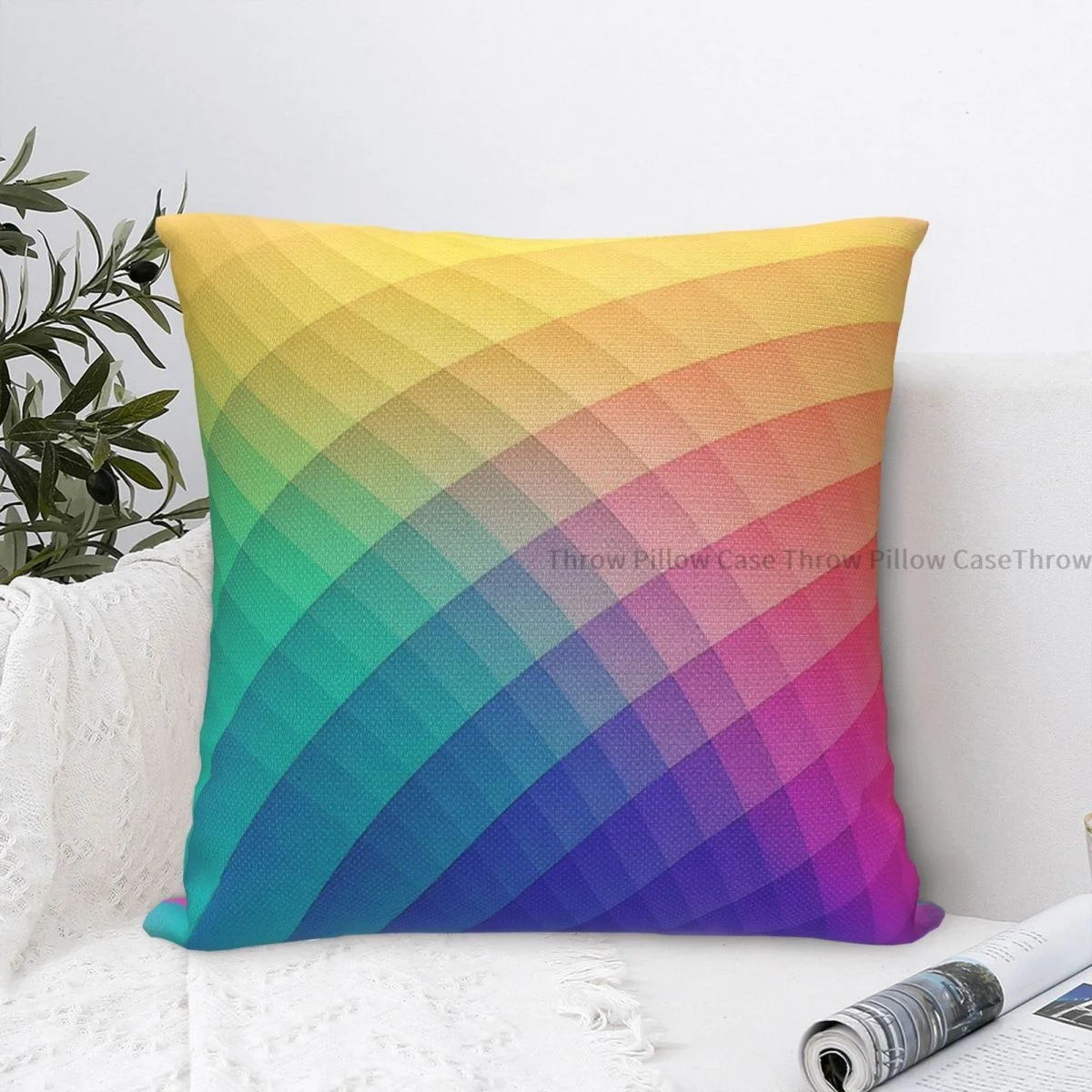 

HDR Rainbow Colorful Experimental Pattern Hug Pillowcase Gay Pride LGBT Love Backpack Cojines Coussin Covers Decorative