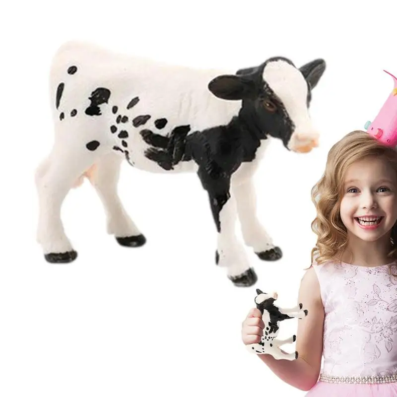 

Cow Figurine Realistic Holstein Cow Toy Farm Animals Educational Learning Toy Farm Toy Cow Garden Decor Toy Cows Gift For Over 3