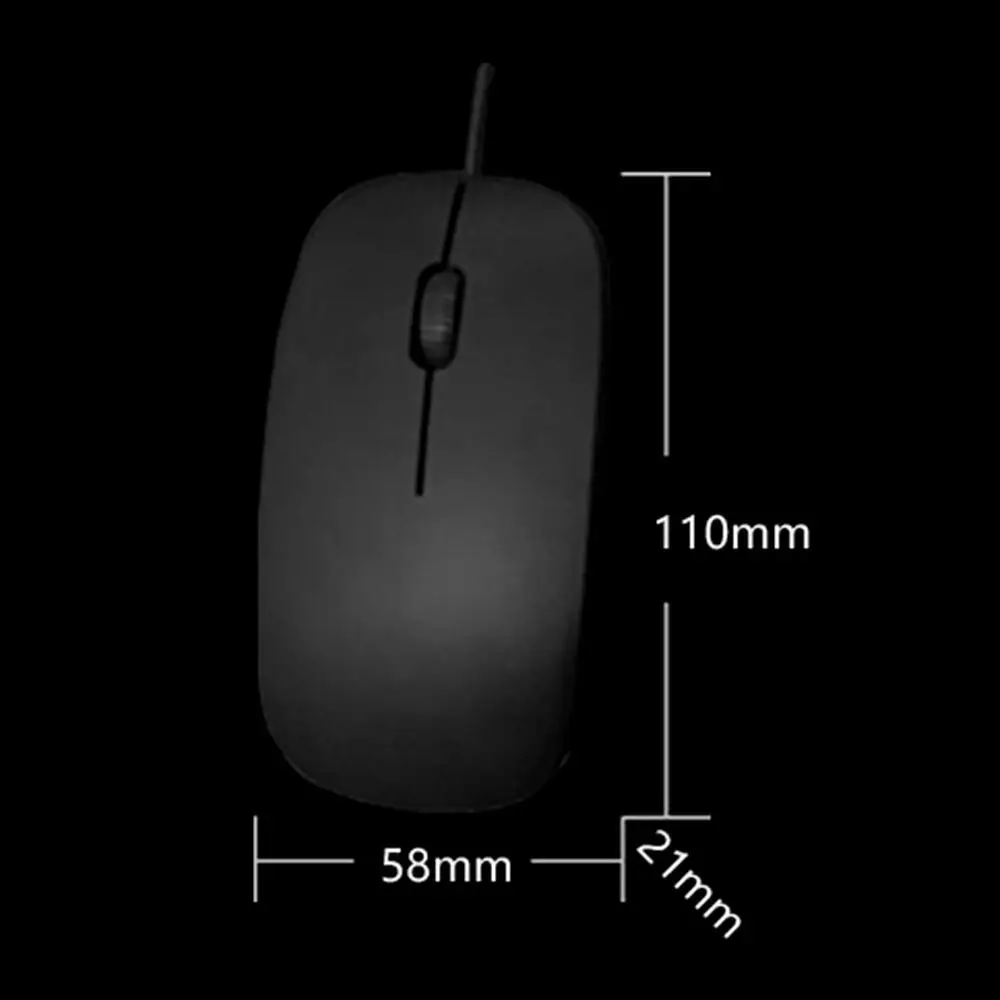 Visual Gamer Mobile Ultrathin Forr Wired Mouse Wheel Mute For Pc Acer Laptop Usb Optics images - 6