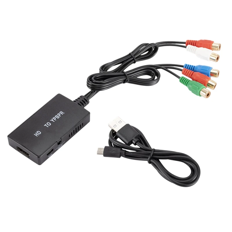 

Преобразователь компонентов в HDMI, преобразователь HDMI в YPBPR 5RCA, поддержка 1080P для HD TV DVD плеера