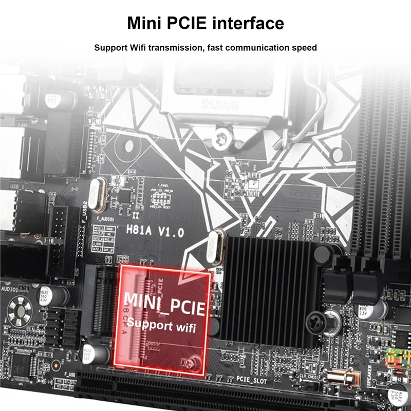 

H81A PC материнская плата LGA1150 2XDDR3 ECC слот памяти WIFI + NGFF M.2 SATA3.0 M-ATX материнская плата поддержка Xeon E3 V3 Series CPU
