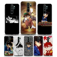 bandai anime detective conan phone case for redmi 10c note 7 8 8t 9 9s 10 10s 11 11s 11t pro 5g 4g plus silicone case bandai