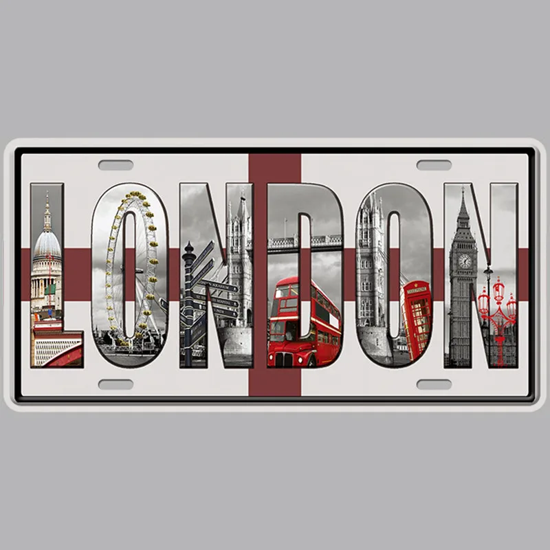 

Rust Wall Country Metal Sign Tin Sign Licenses Plate Decor Plaque Metal Vintage Man Cave Bar Pub Club Decoration 30*15cm