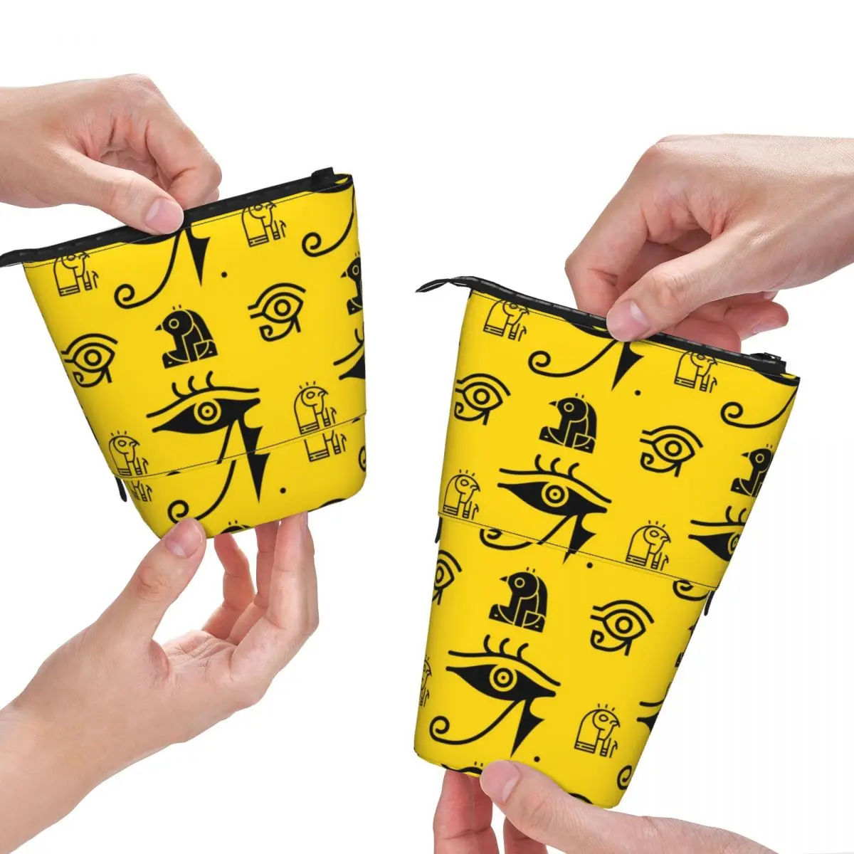 

Абстрактный символ, складной карандаш, фотография золотого глаза, Подростковая крутая фотография, сумка для ручек начальной школы