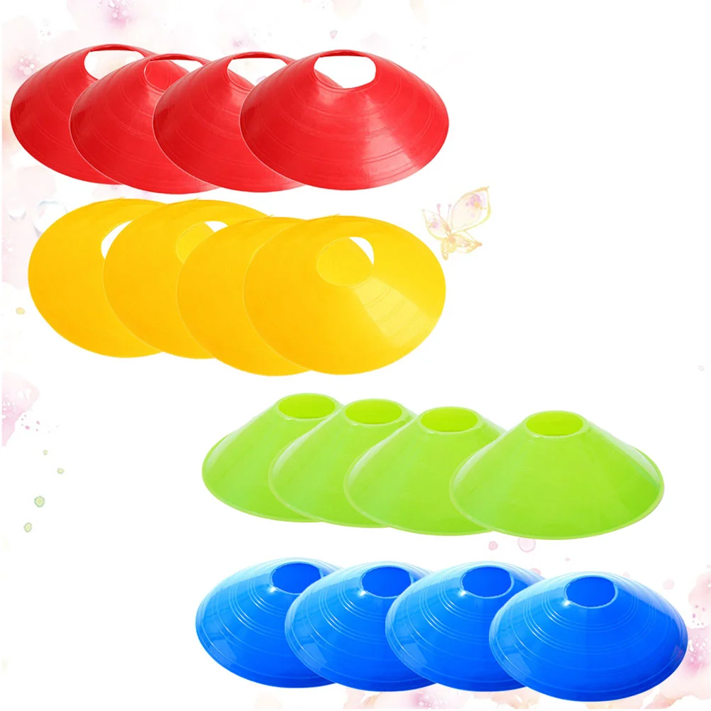 

16 Pcs Marker Trays Orange Cones Workout Cones Football Training Cones Soccer Rebounder Football Training Disc Cone