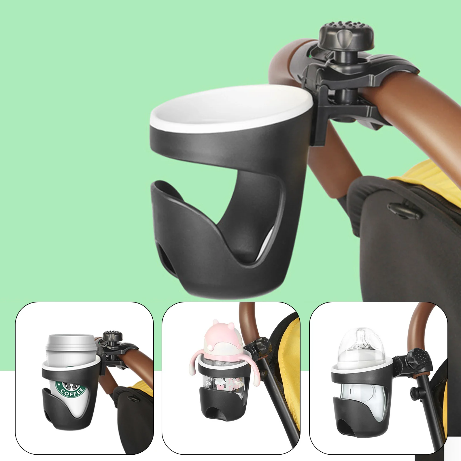 

1PC Boat Rail Cup Holder Universal Drinks Holders 360 Degree Rotation Clamp Boat ABS Plastic Water Sports Boat Accessories