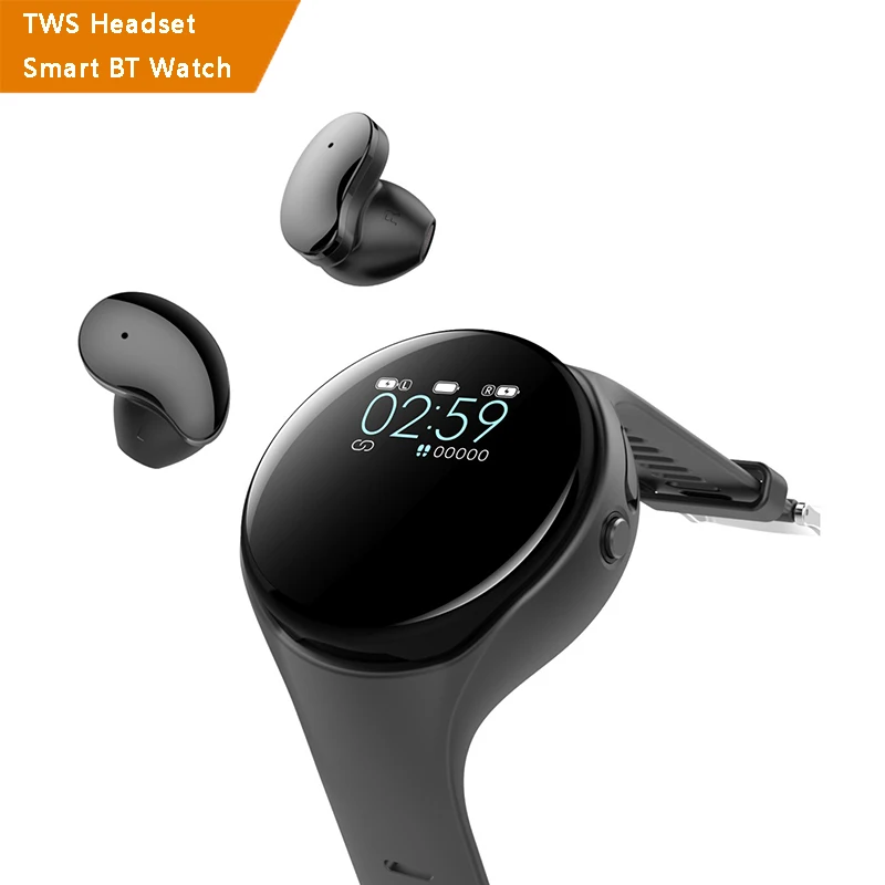 

2022 Newly Arrival Wireless Earbuds BT earphone Two in one Smart Watch TWS Earphone with multi functions