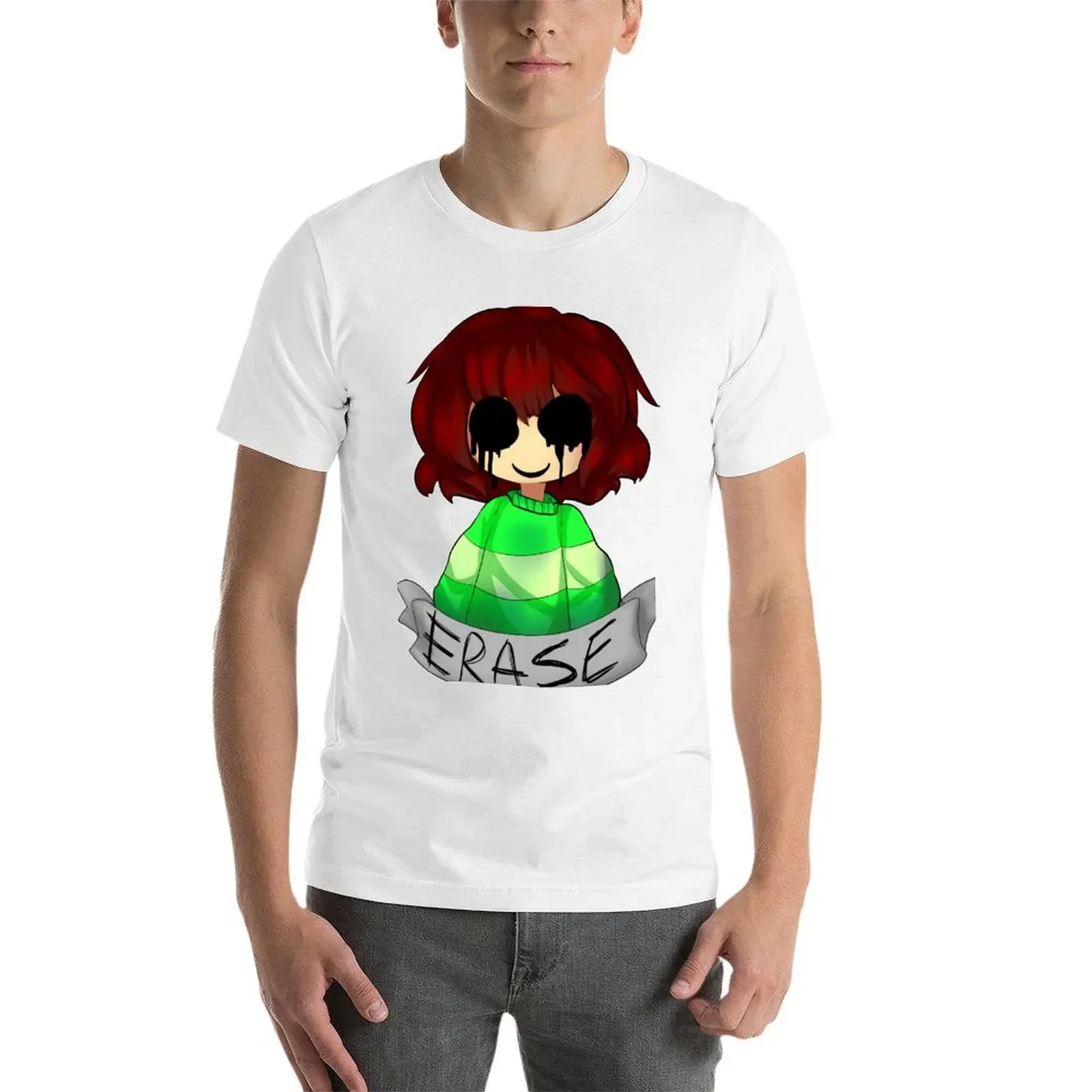 Undertale - Chara ERASE T-Shirt vintage clothes aesthetic men clothing