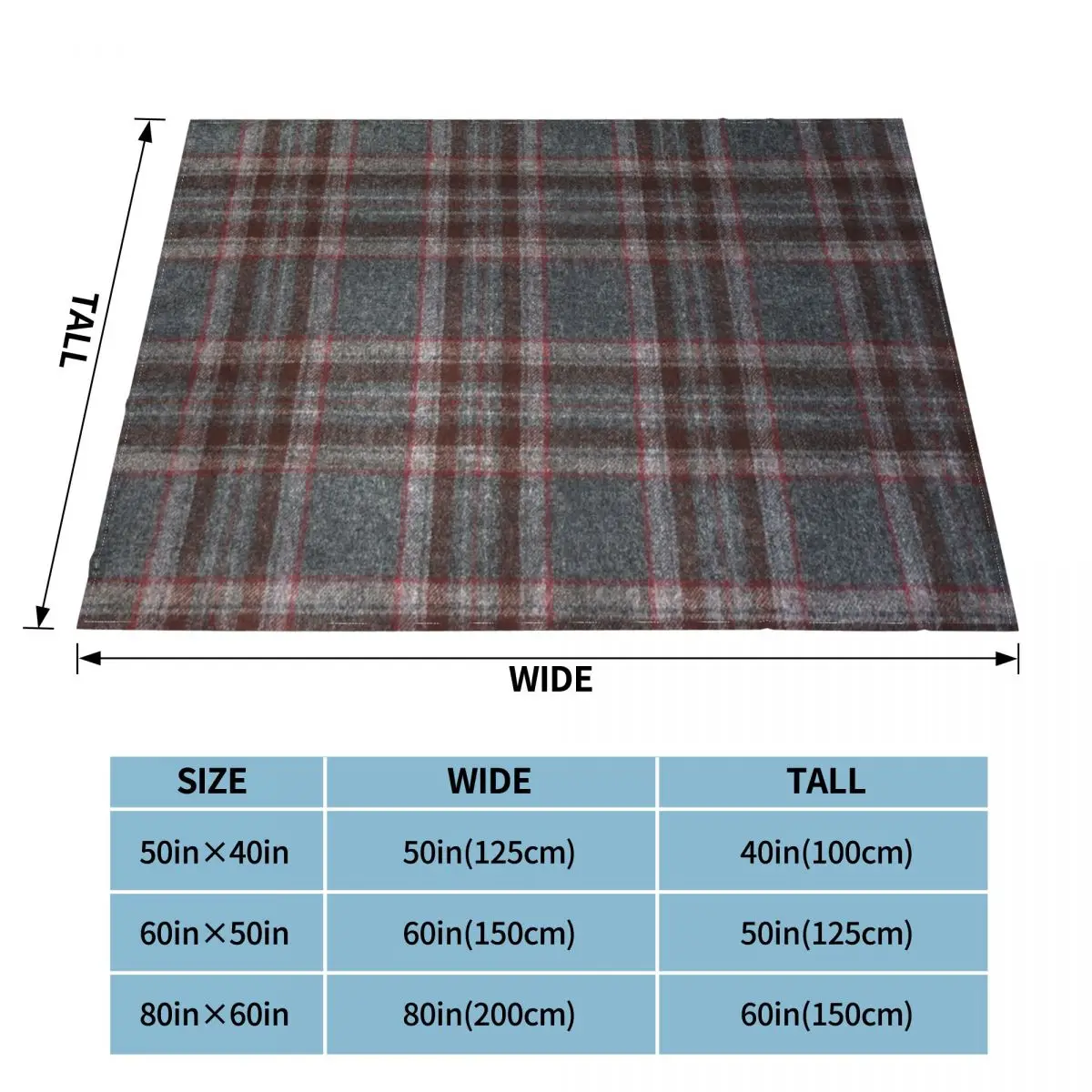 Серо-красное клетчатое тартановое одеяло мягкое Фланелевое флисовое теплое