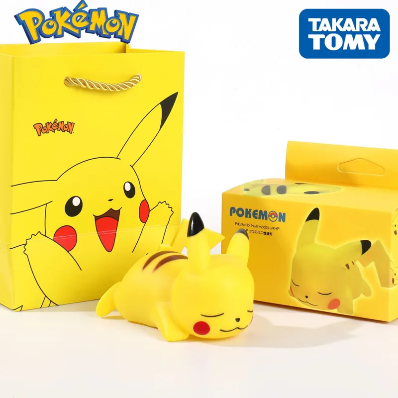 

Pokemon Pikachu Night Light Cute Anime Soft Bedroom Bedside LED Light Kawaii Roomdecor Children Toys For Kid Gift Free Shipping