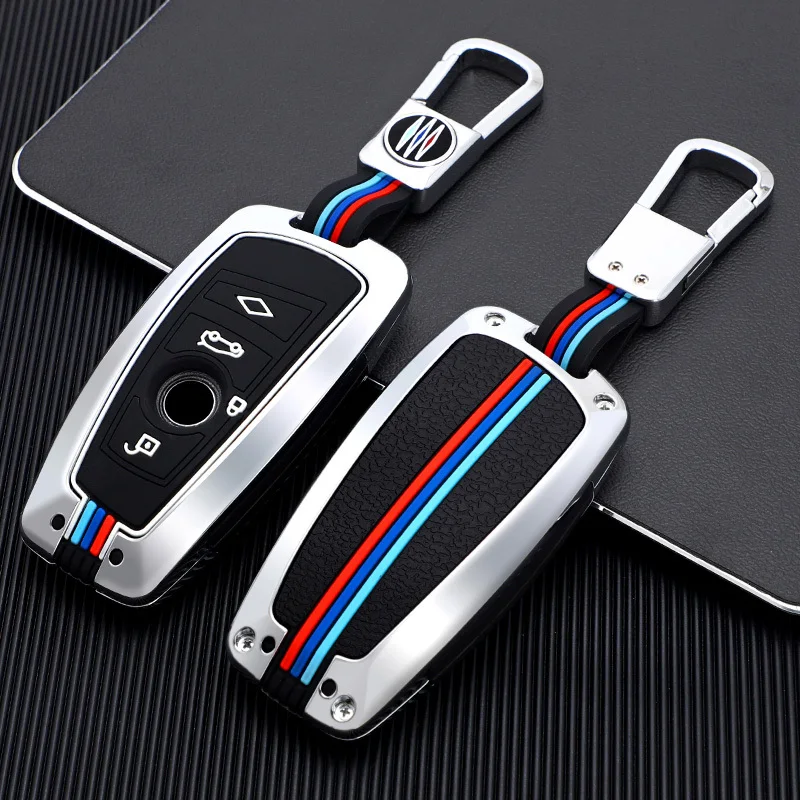 Zinc Alloy Car Key Case Shell For BMW F10 F30 F20 G20 F31 F34 X3 F25 528i 340i X4 I3 M3 M4 1 3 5 Series Accessories Key Holder
