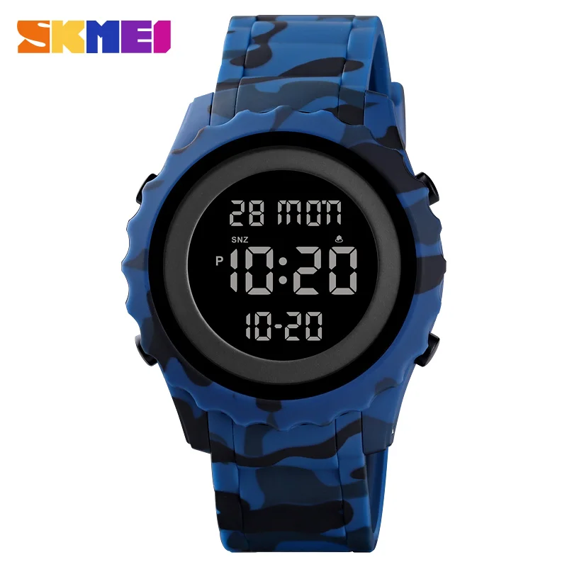 

SKMEI Sport Watch Fahion Militery Boy's Watches LED Light Clock Count Down Chronograph Digital Watch For Men 50M Waterproof