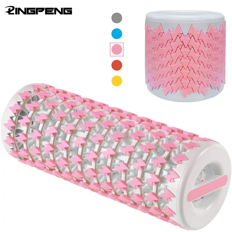 

Folding Yoga Column Adjustable Pilates Foam Roller Portable Fitness Equipment Leg Back Muscle Massage and Relaxation
