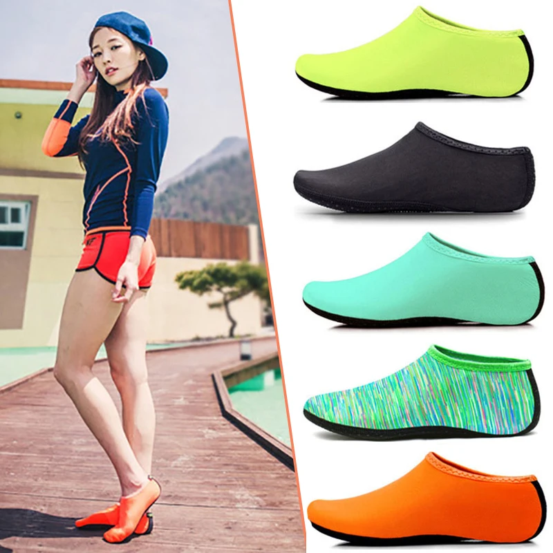 

Unisex Water Shoes Swimming Diving Socks Non-Slip Sneaker Socks Slipper Summer Beach Sandal Flat Shoe Seaside for Men Women