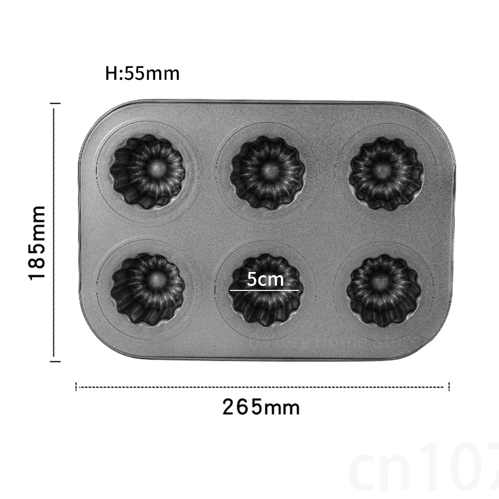 

Формы для Canele из углеродистой стали 6/12 шт.