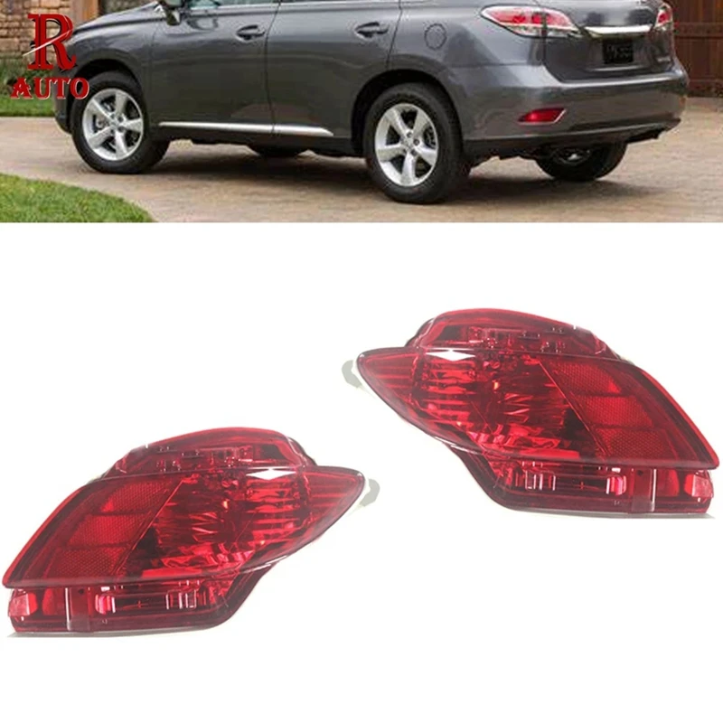 

1Pair Car Rear Bumper Fog Light Parking Warning Reflector Taillights Brake Lamp For Lexus RX270 RX350 RX450H 2009-2015