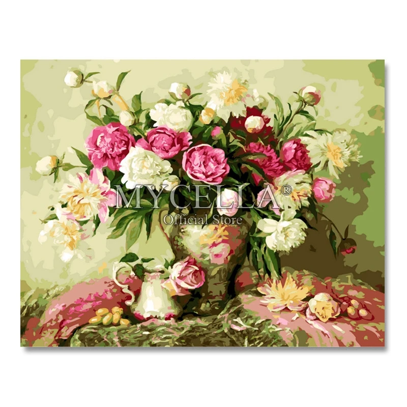 

Rose Flowers 5D DIY Diamond Painting Floral Embroidery Cross Stitch Diamond Mosaic Home Decoration pintura de diamante cuadros