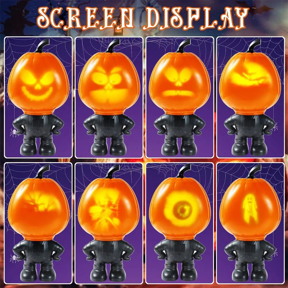 Люди с тыквой на Хэллоуин которые споют и говорят декоративные реквизиты