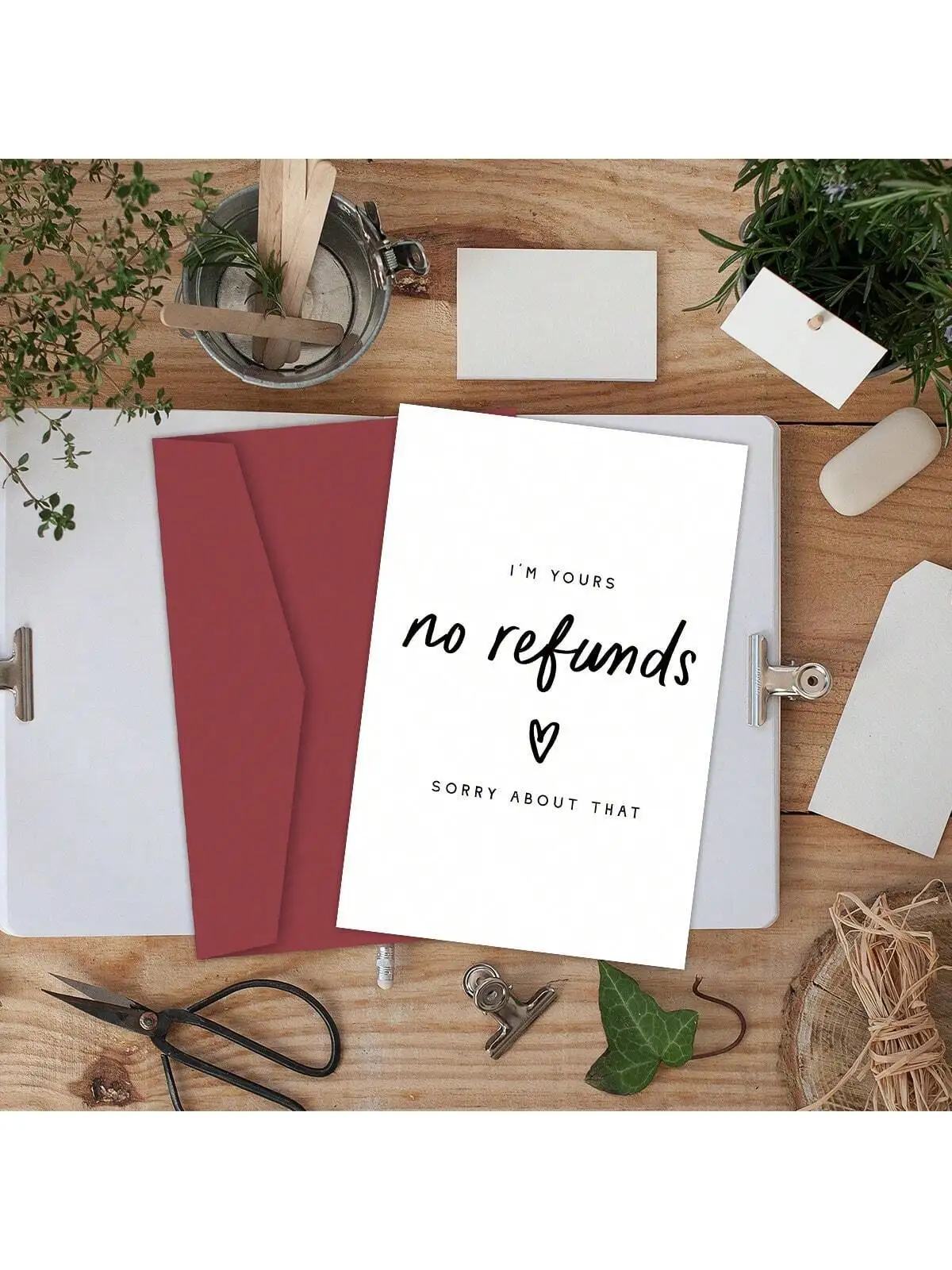 1 шт. юбилейная открытка I'M Yours No Refunds забавная для него шутка парня подруги Hus