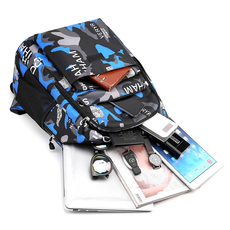 Waterproof Kids backpack children School Bags For teenager Boys camouflage school Backpack Primary Schoolbag mochila infantil