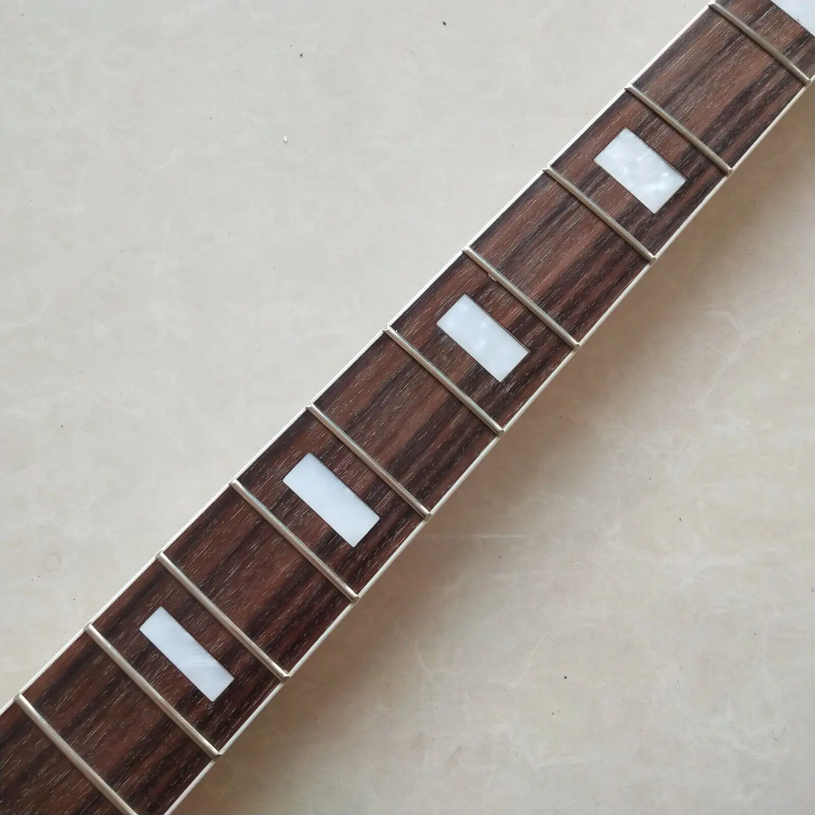 Maple 5 String Bass Guitar Neck Replace 20 fret Rosewood Fretboard Block inlay enlarge