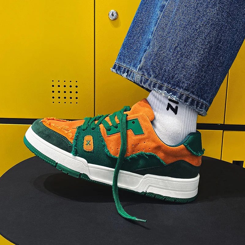 

Men Fashion Canvas Sneakers Comfortle Casual Sneakers 2023 Spring New Mens Shoes Sports Shoes Mixed Cors Skateboarding Shoes