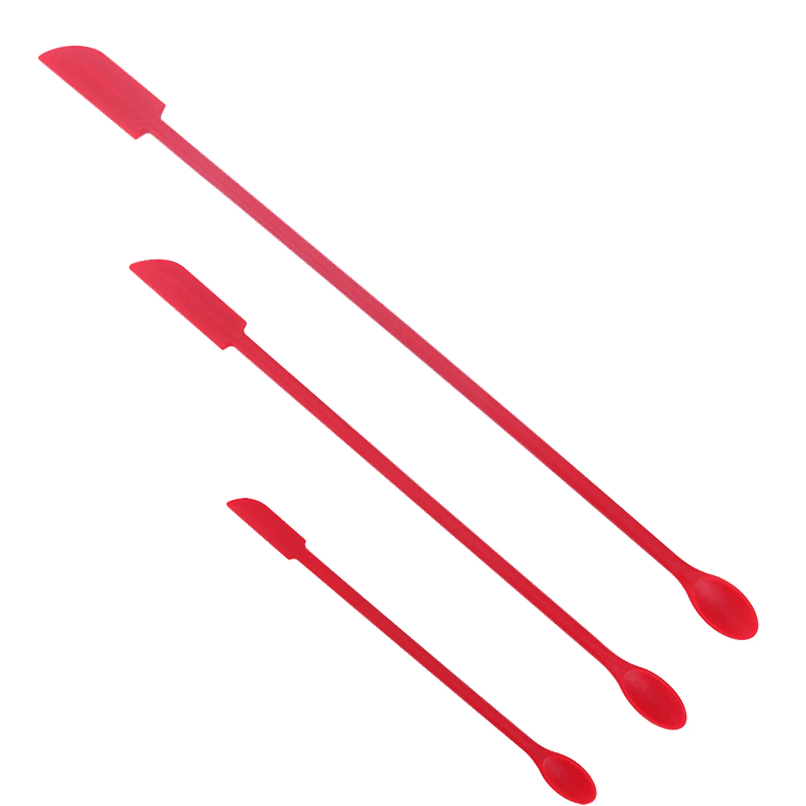 

Mini Silicone Spatula Jar Spatula Last Drop Small Spatulas Double Heads Final Makeup Spatula Bottle Scraper For Food Beauty Make