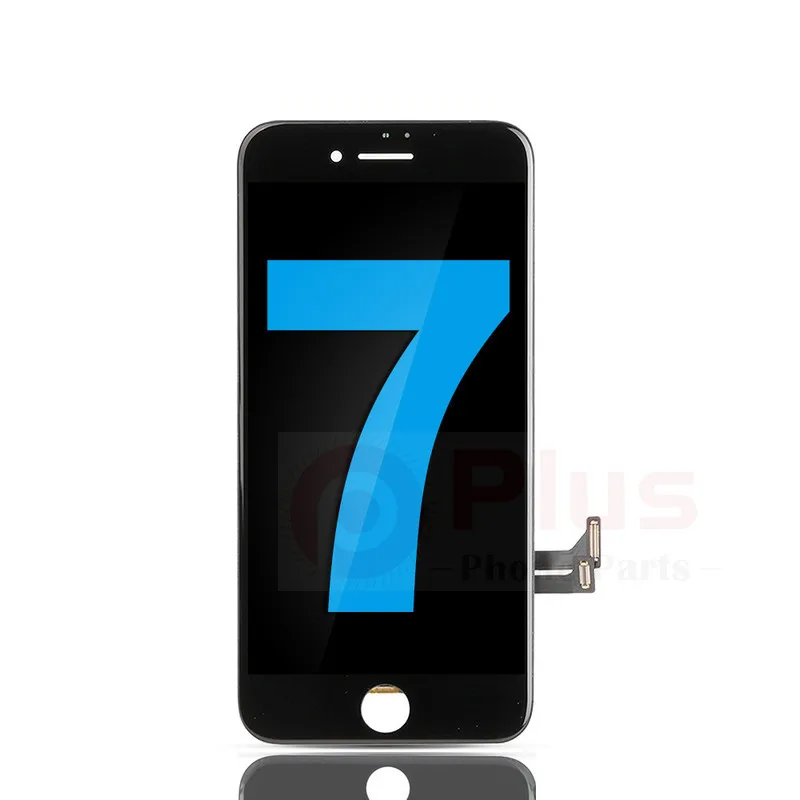 

LCD Display Touch Screen Assembly With Steel Plate Compatible For iPhone 7 (Highlight) (Black)