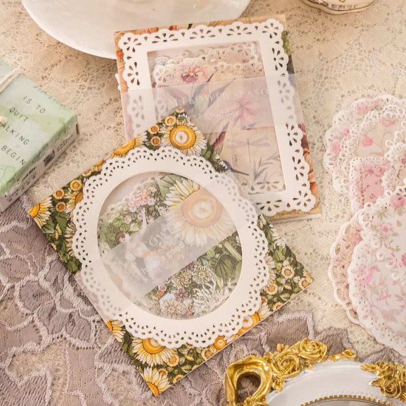 

20sets/lot Memo Pads Material Paper Nagisa no Shou diary Scrapbooking Cards Retro Background Decoration Paper