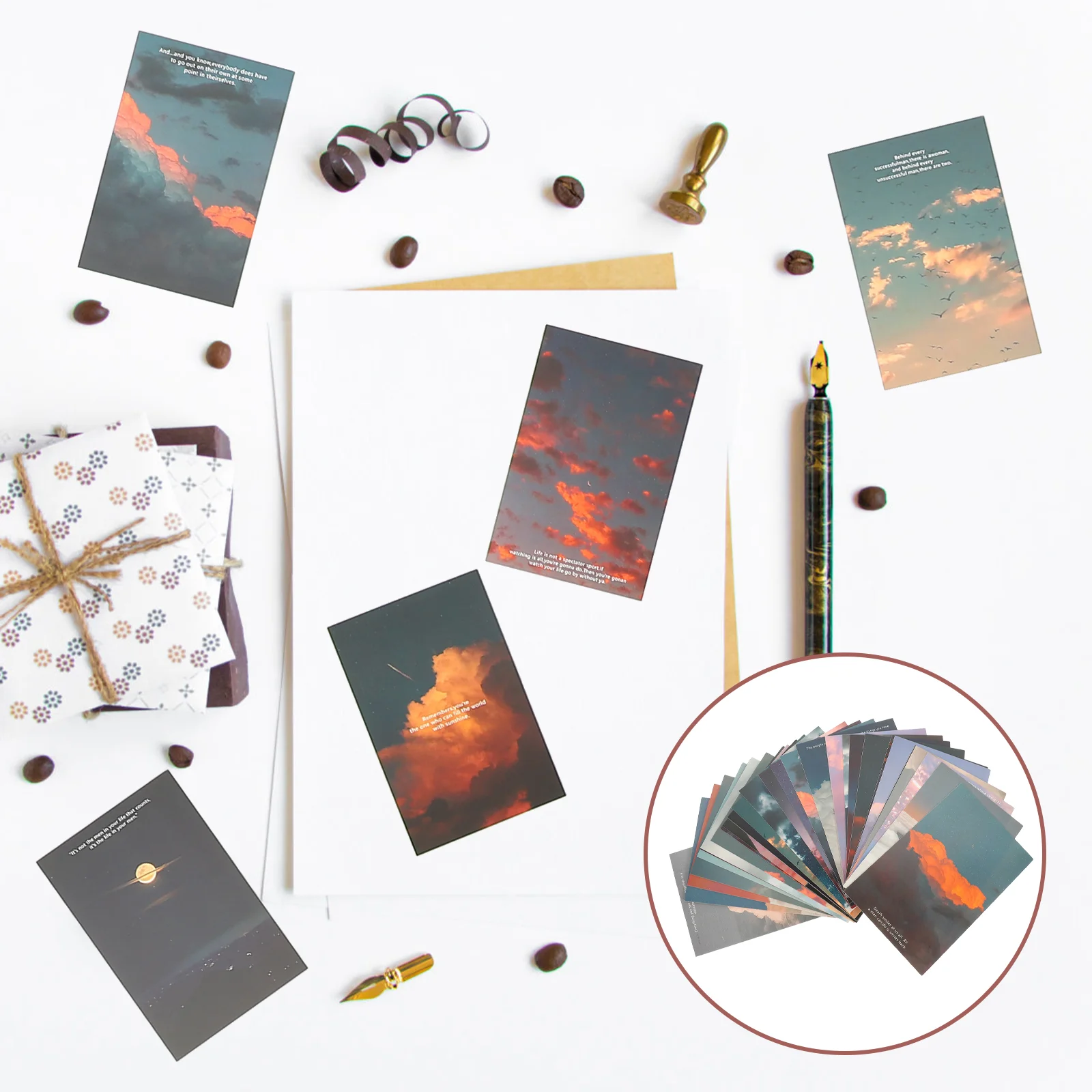 

Paperdecor Room Aesthetic Scrapbookpostcards Diy Craft Stickers Wall Decorative Journal Peacful Astetic Posterssupplies Making