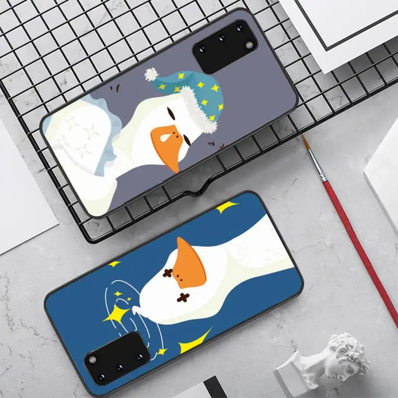 

YNDFCNB Duck Goose Phone Case for Samsung S20 lite S21 S10 S9 plus for Redmi Note8 9pro for Huawei Y6 cover