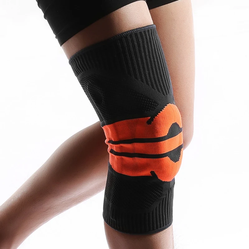 

New Elastic Knee Pads Nylon Sports Fitness Kneepad Fitness Gear Patella Brace Running Basketball Volleyball Support