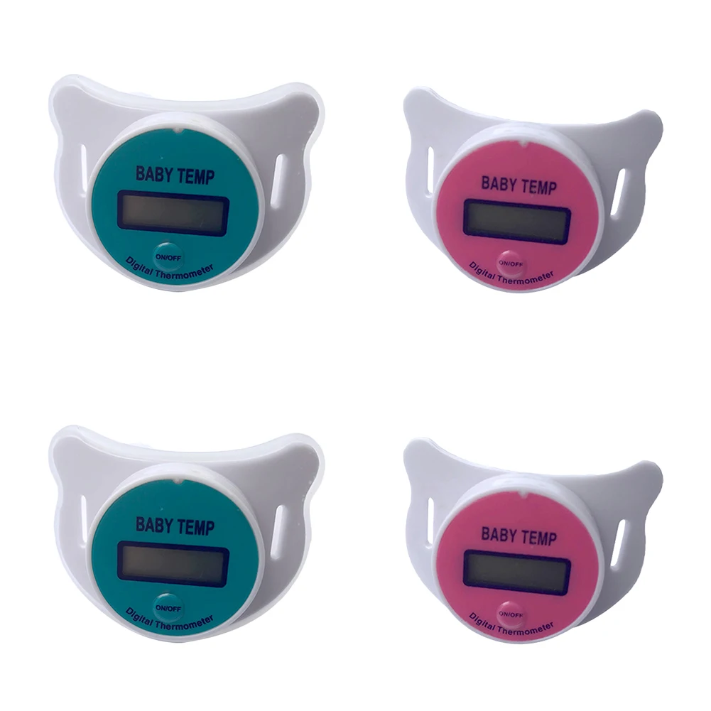 

Silica Gel Babies Digital Temp Measure Pacifier Thermometer Security Measuring Tools Infant Child Feeding
