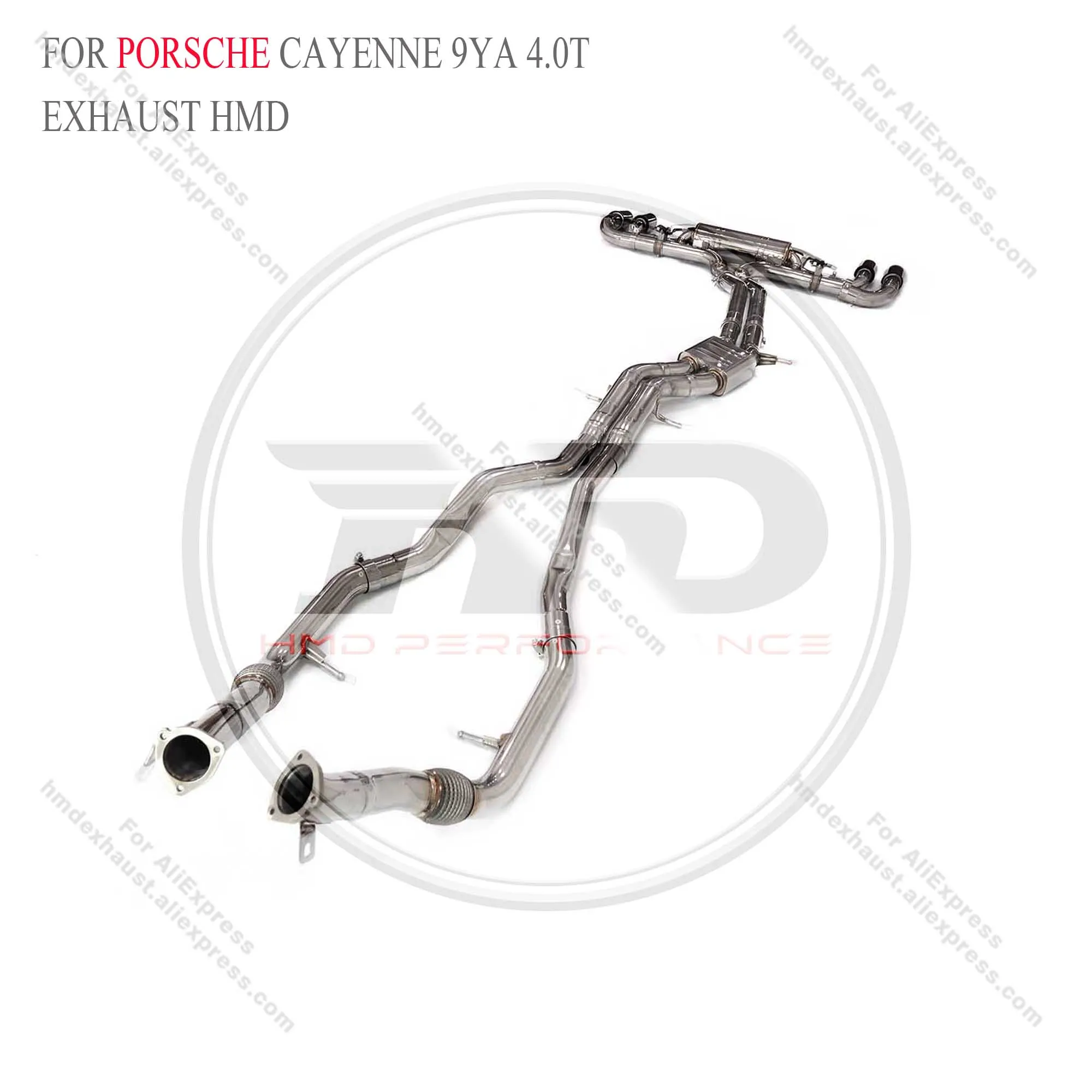 Выхлопная система HMD из нержавеющей стали Performance Catback для Porsche Cayenne 9YA 4.0T 2018+