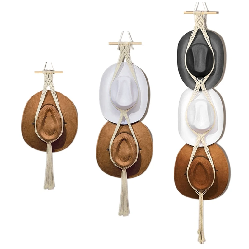 Вешалки для шляп Вешалка в стиле бохо Задняя дверь Органайзер Подвесное