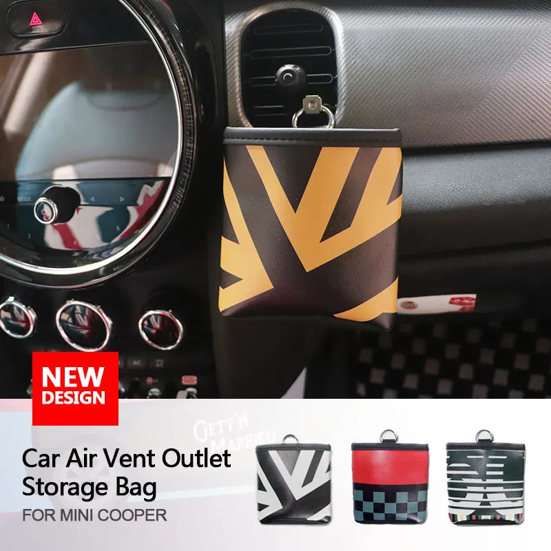 

Автомобильная сумка для хранения вентиляционных отверстий для мини медных аксессуаров F54 F55 F56 F60 R55 R56 R60 Countryman