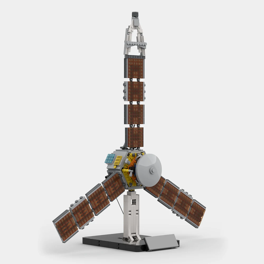 

MOC-71446 Cosmic Detector Jupiter Polar Orbiter Building Blocks Juno Space Probe Explore Vehicle Rocket Bricks Toys Kids Gifts