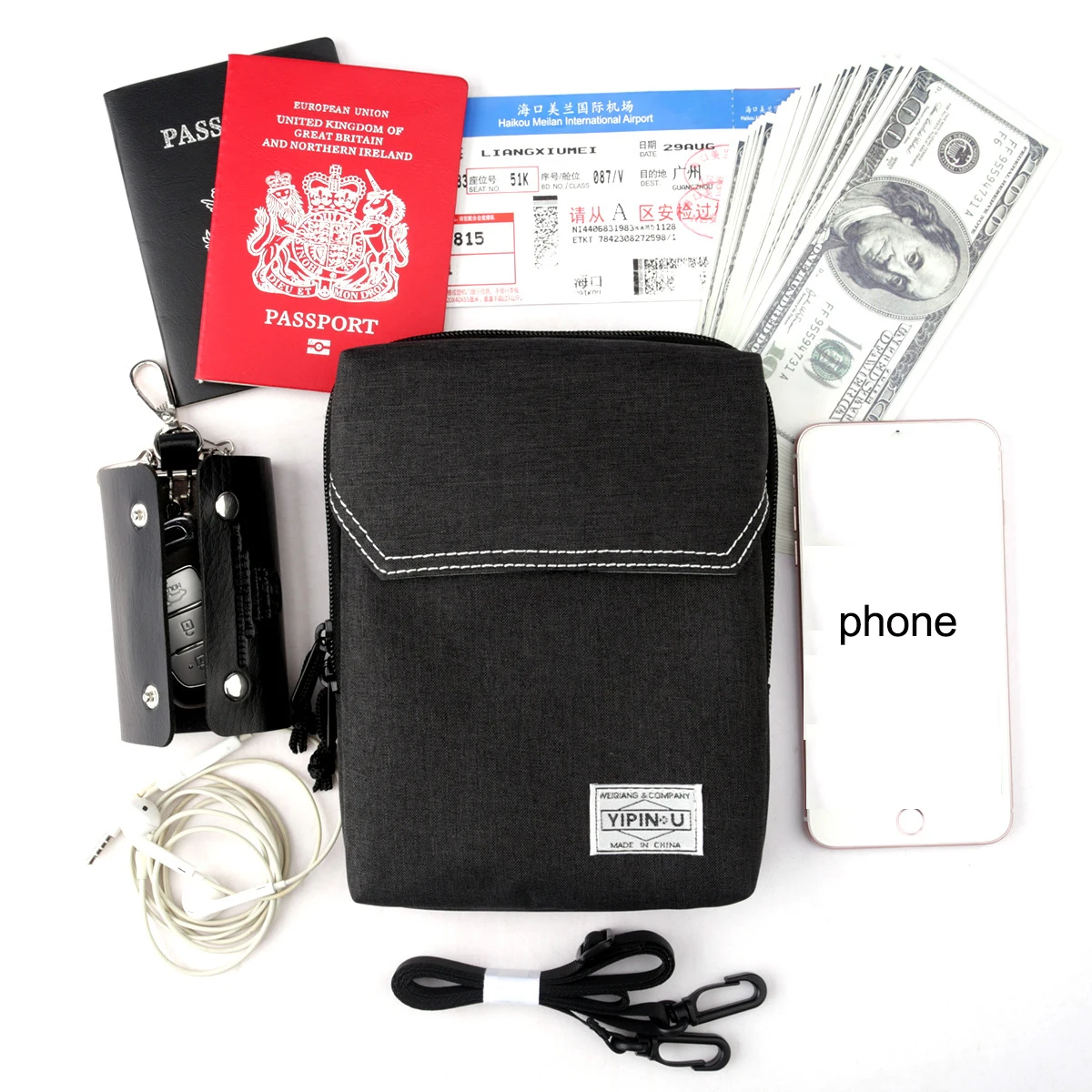 Travel Passport Pack  Card Bag PurseMulti-functional Certificate Ticket  Receive Package