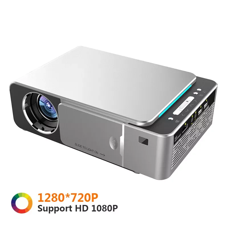 

T6 Full Hd Led Projector 4K 3500 Lumens HDMI-compatible Usb 1080P Portable Cinema Beamer Wired same screen WIFI projector