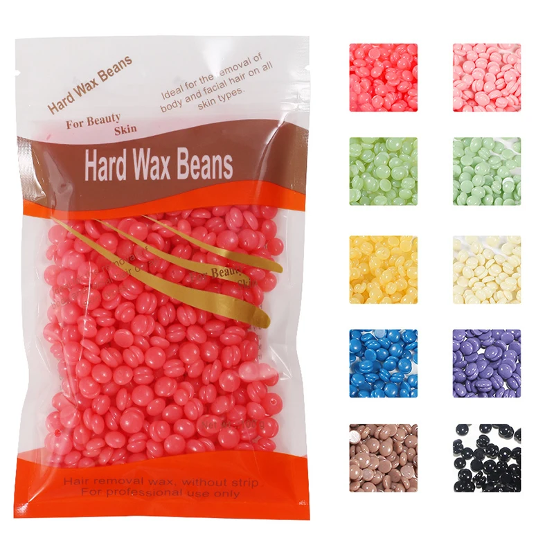

100g/Pack Wax beans Depilatory Hot Film Wax Pellet Removing Bikini Face Hair Legs Arm Hair Removal Bean Unisex