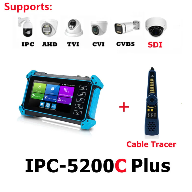 

TahLiTech IPC-5200C Plus 8MP Тестер камер видеонаблюдения