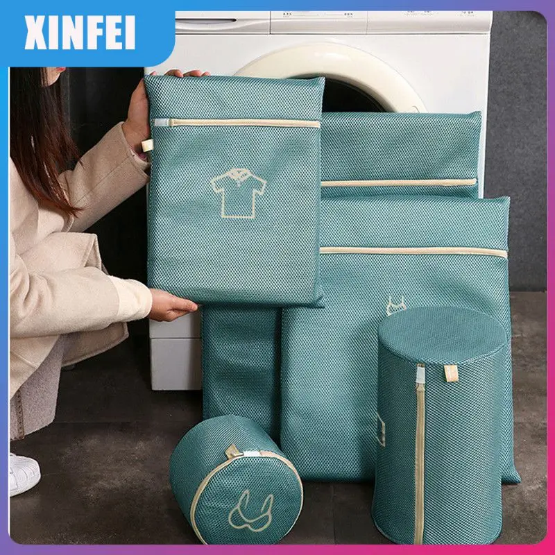 

Washing Machine Wash Bags Wear-resistant And Durable Zippered Bag Clothing Care Washing Accessories Laundry Foldable Polyester