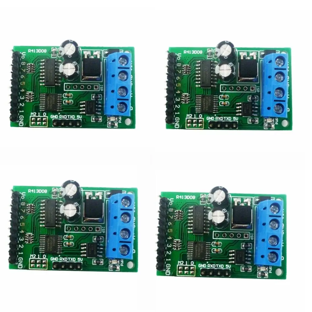 

2 in 1 RS485 TTL232 12V 24V 8CH UART Modbus Rtu Control for Relay PLC Switch AT