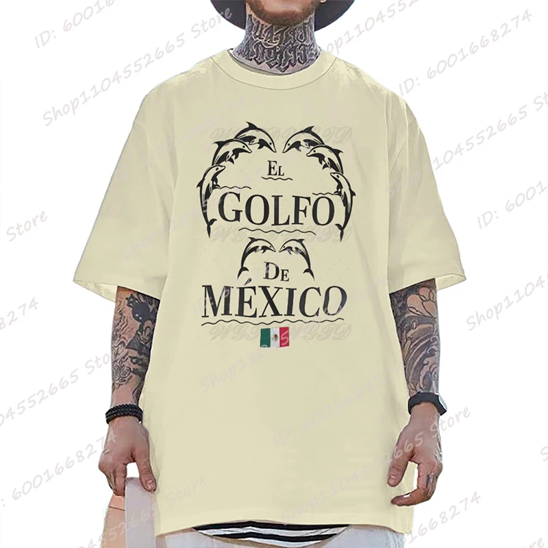 Golfo De Mexico Графические футболки для женщин и мужчин Летняя футболка большого