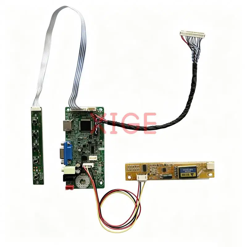 Фото Плата контроллера монитора для LTN133W1 LTN133AT01 LP133WX1 B133EW01 LVDS 30-контактная HDMI+VGA 1280x800 1-CCFL 1280*800 DIY-комплект №1