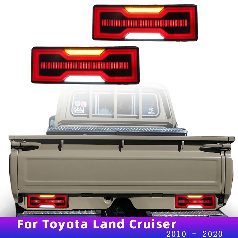 

Car LED Tail Light For Toyota Land Cruiser Pickup LC79 2010 - 2020 Rear Running Light Brake Reverse Lamp Turn Signal Tailllamps