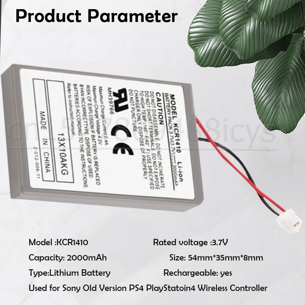 3.7V 2000mAh KCR1410 PS4 Rechargeable Batteries For Sony Old Version Playstation 4 Wireless Controller Replacement | Электроника