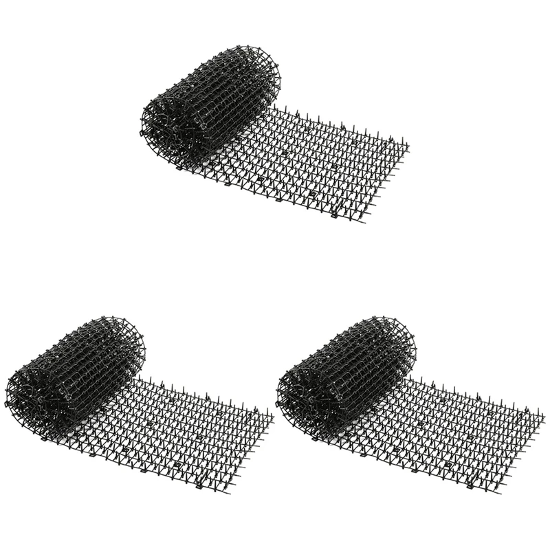 

3X Cat Scat Mat With Spikes, Cat Dog Animal Spikes Repellent Deterrent Mat, 2M X 0.
